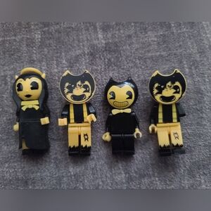 Bendy And The Ink Machine Set Of 4 Mini Figures Buildables
